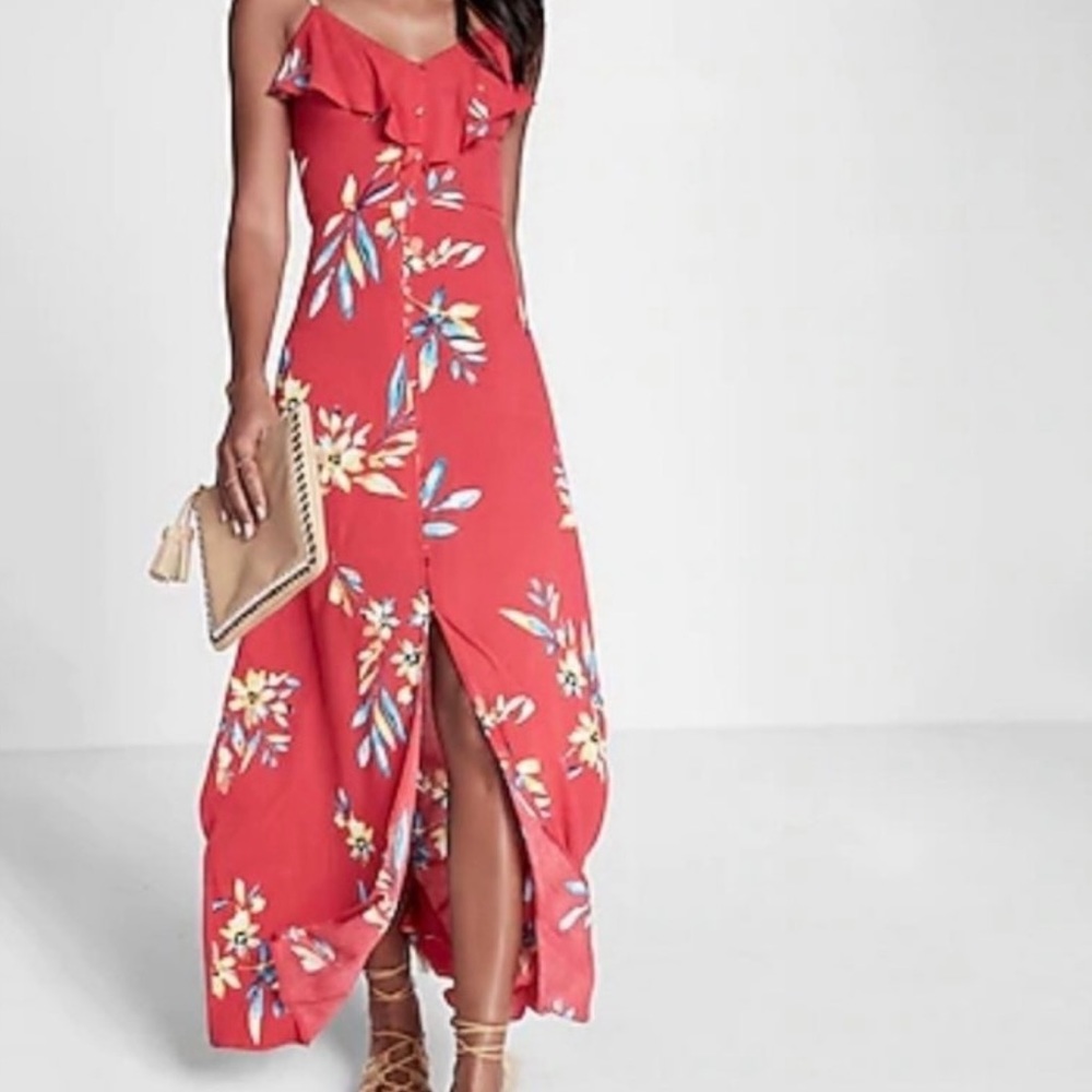 NWT Express floral maxi dress